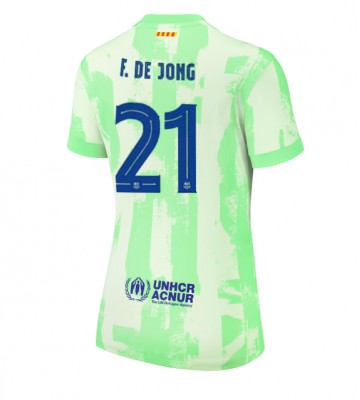 Barcelona Frenkie de Jong #21 Tercera Equipación Mujer 2024-25 Manga Corta